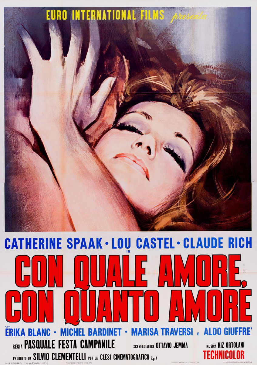 Manifesto 2 per il film Con quale amore con quanto amore (1970)