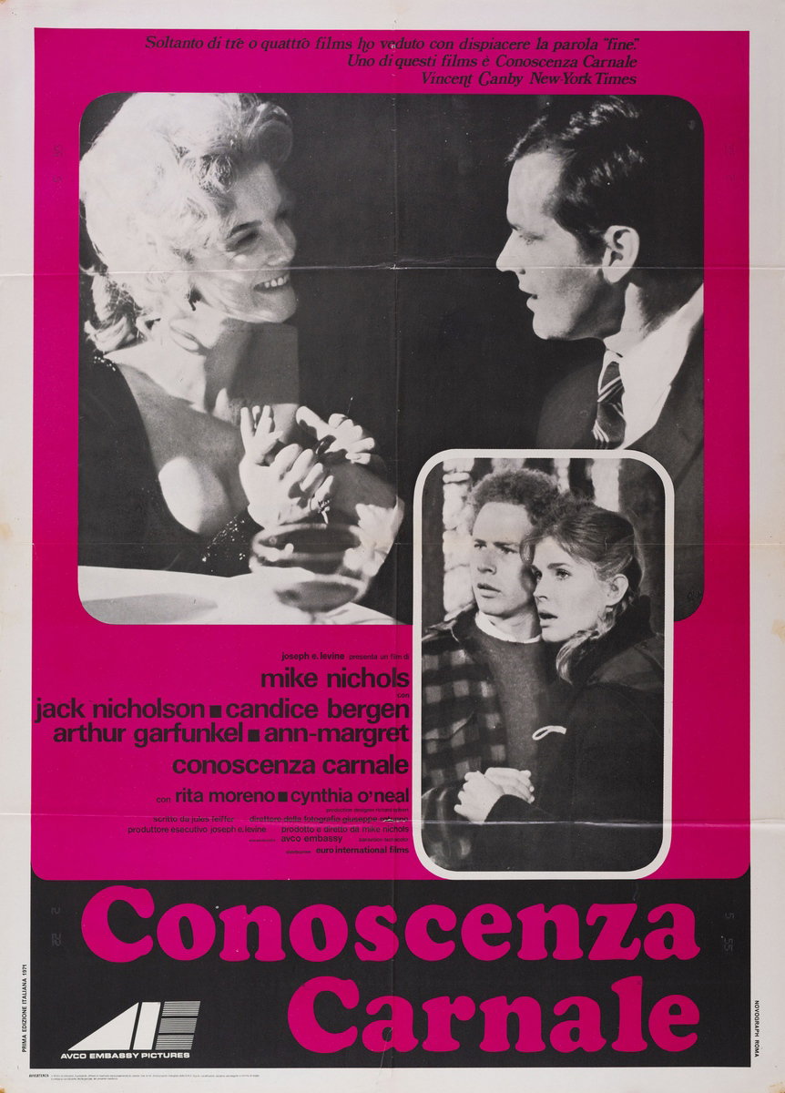Manifesto 2 per il film Conoscenza carnale (1971)
