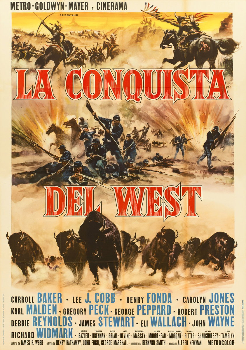 Manifesto 3 per il film La conquista del West (1962)