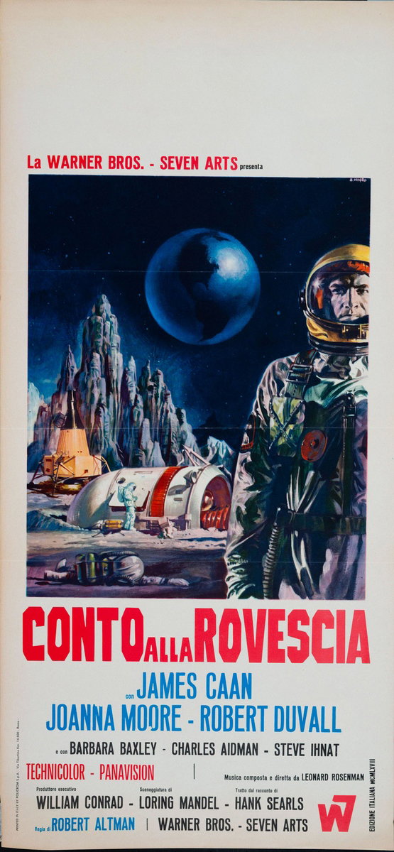 Locandina 2 for the film Countdown (1967), painted by Renato Casaro (Renè)
