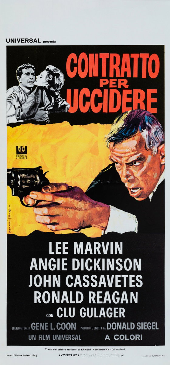 Locandina 2 per il film Contratto per uccidere (1964), dipinto da Rodolfo Valcarenghi