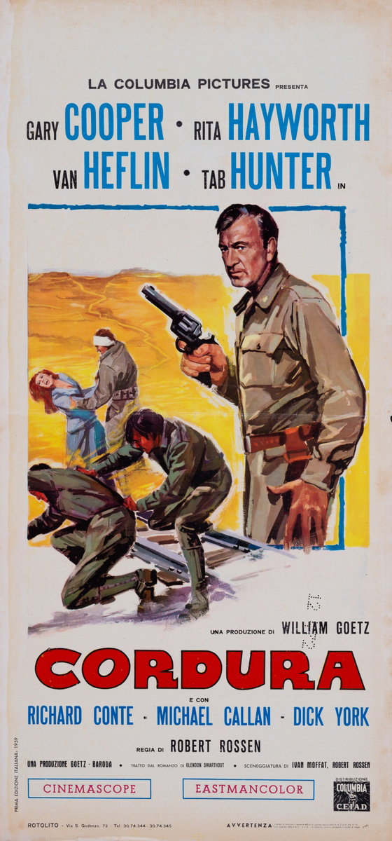 Locandina 2 for the film They Came to Cordura (1959)