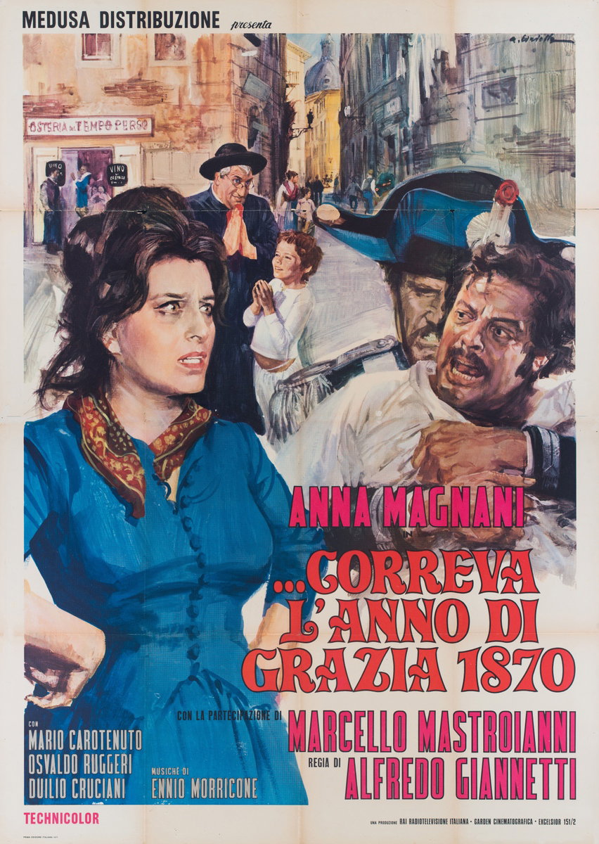 Manifesto 2 per il film ...Correva l'anno di grazia 1870 (1972), dipinto da Averardo Ciriello