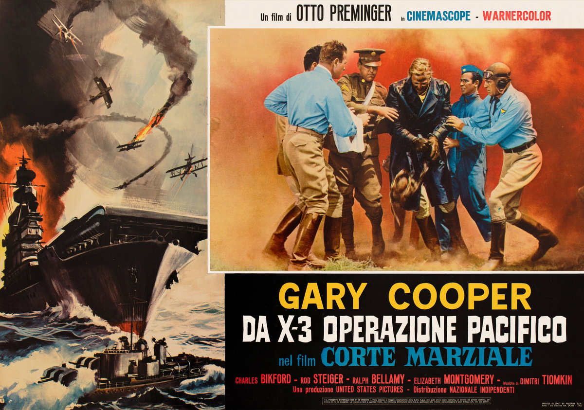 Fotobusta 4 per il film Corte marziale (1955)