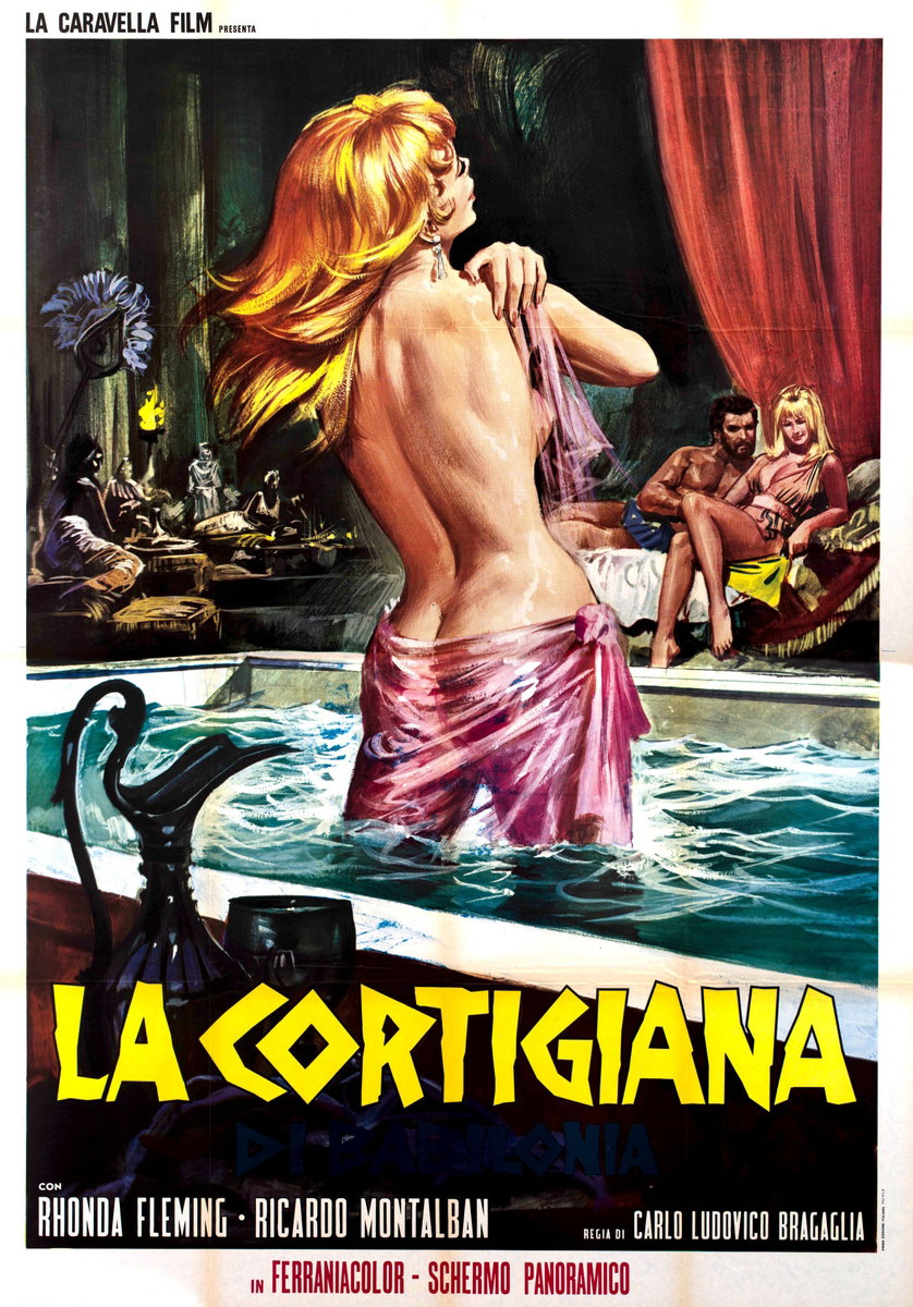 Manifesto 2 per il film La cortigiana di Babilonia (1954)
