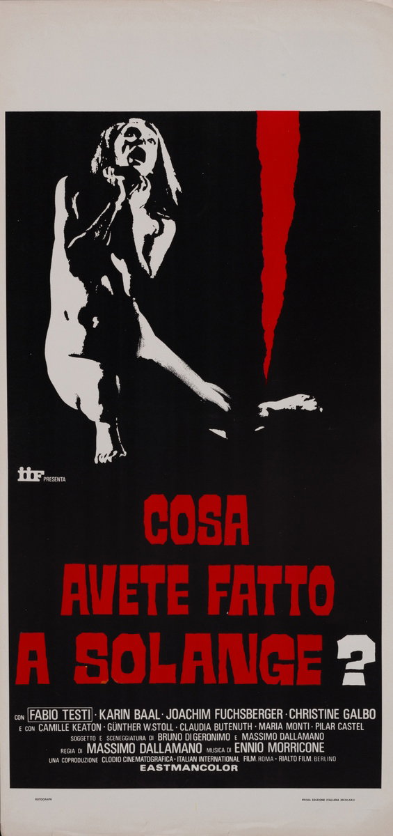 Locandina 2 per il film Cosa avete fatto a Solange? (1972)