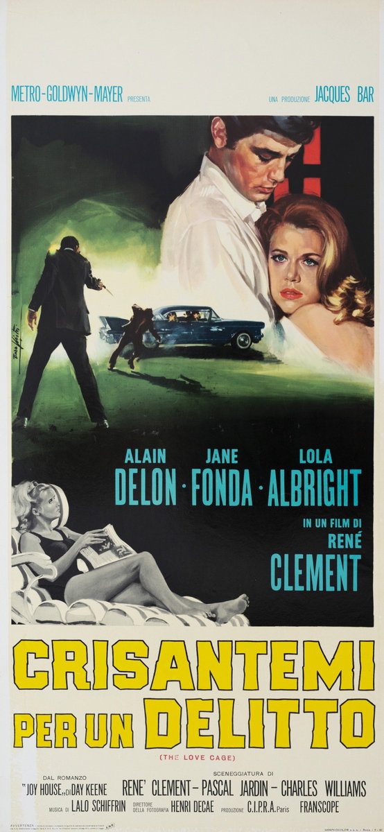 Locandina 2 per il film Crisantemi per un delitto (1964), dipinto da Lorenzo Nistri (Enzo)