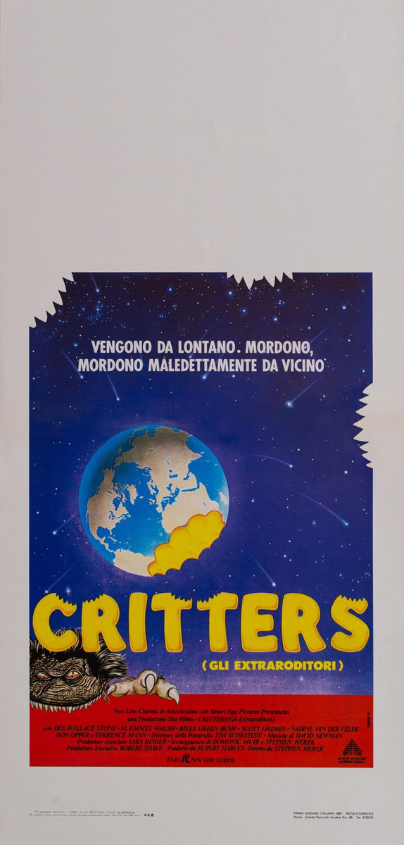 Critters - Gli extraroditori - Locandina 1