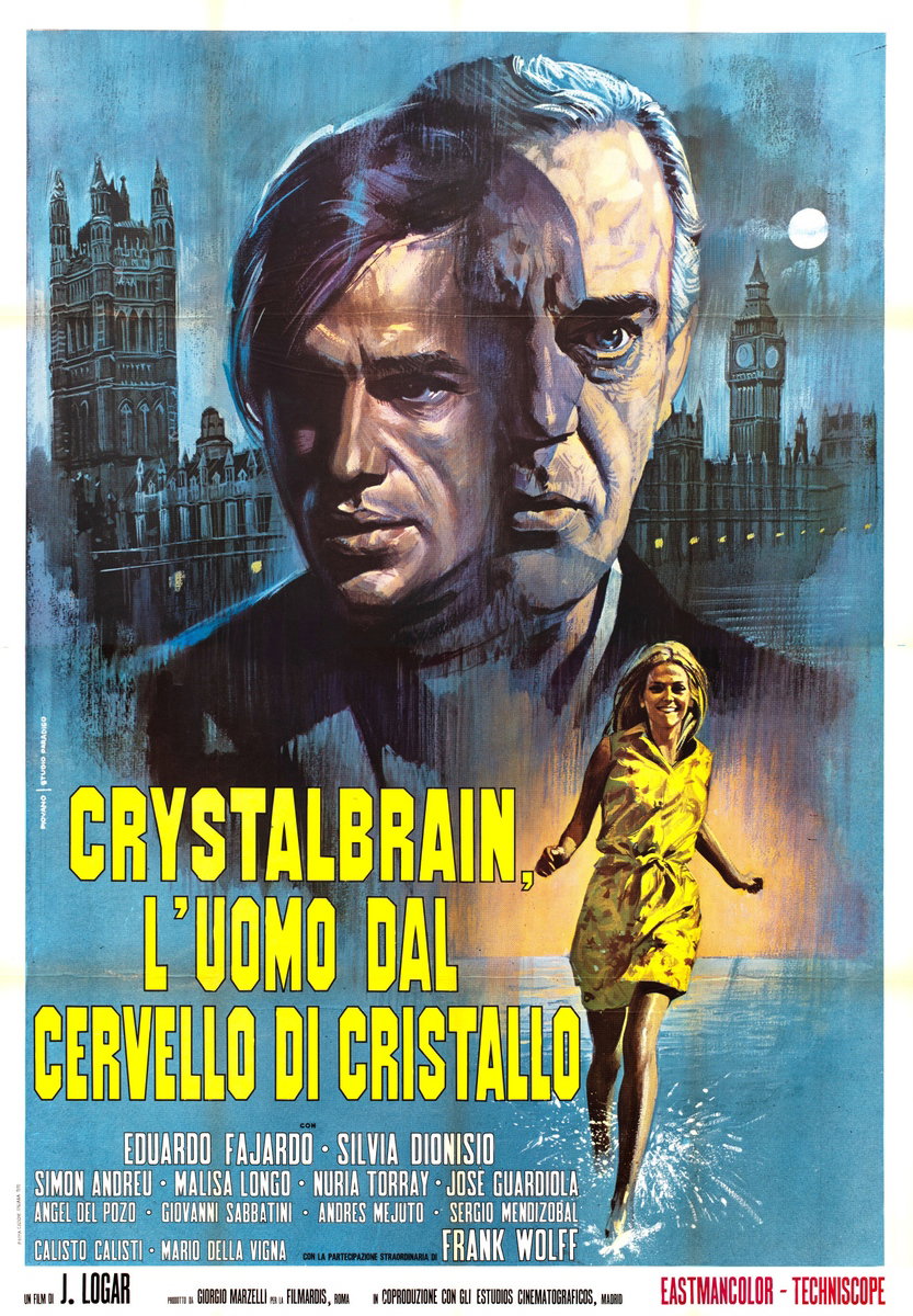 Poster 2 for the film Transplant of a Brain (1970), painted by Mario Piovano
