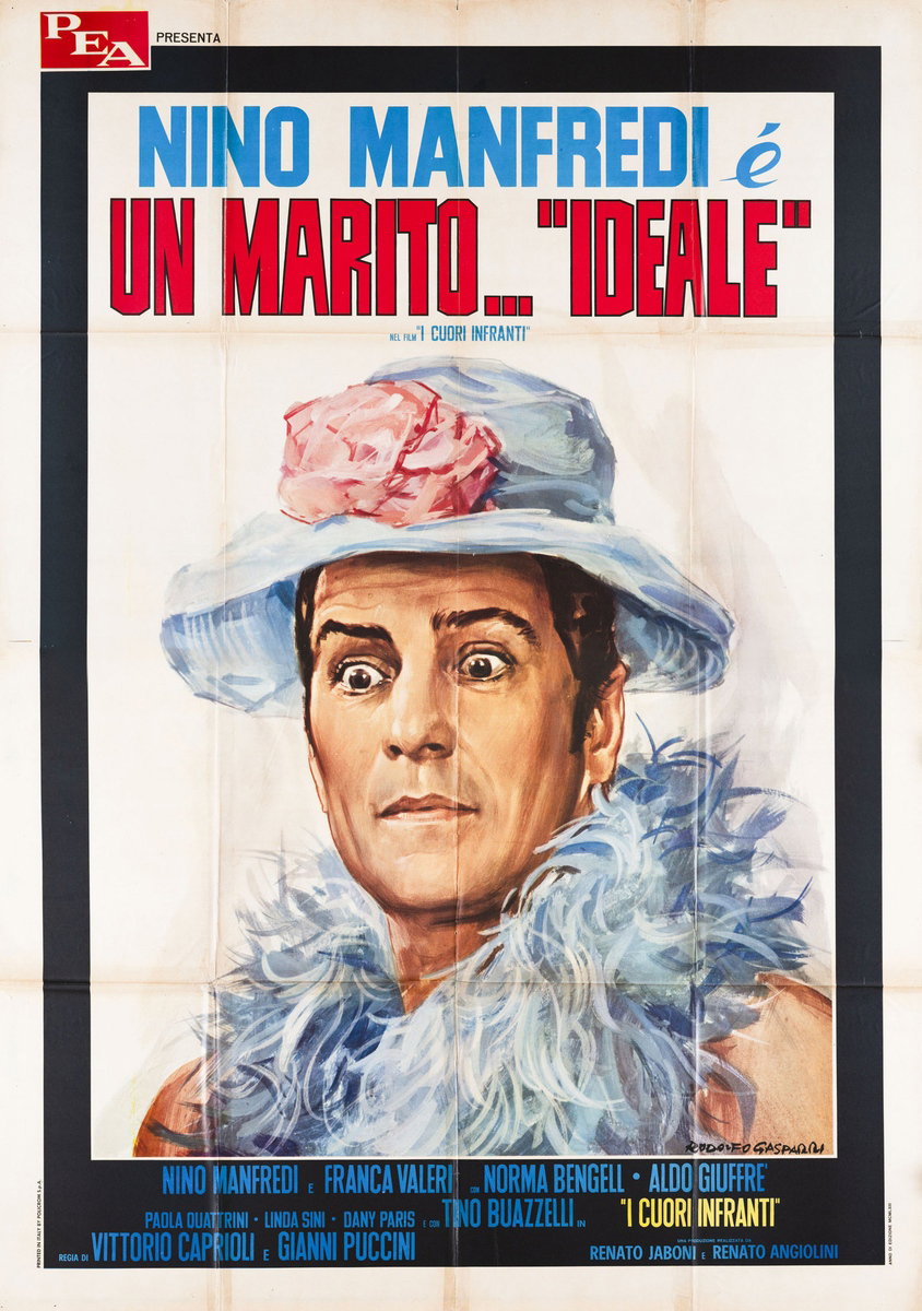 Poster 2 for the film Cuori infranti - Un marito ideale (1963), painted by Rodolfo Gasparri