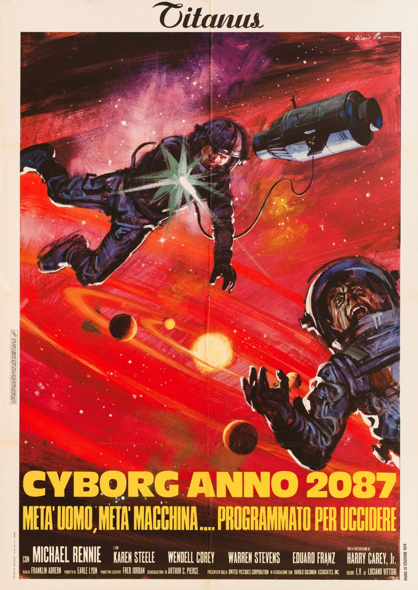 Cyborg anno 2087 - Metà uomo, metà macchina... programmato per uccidere - Manifesto 1