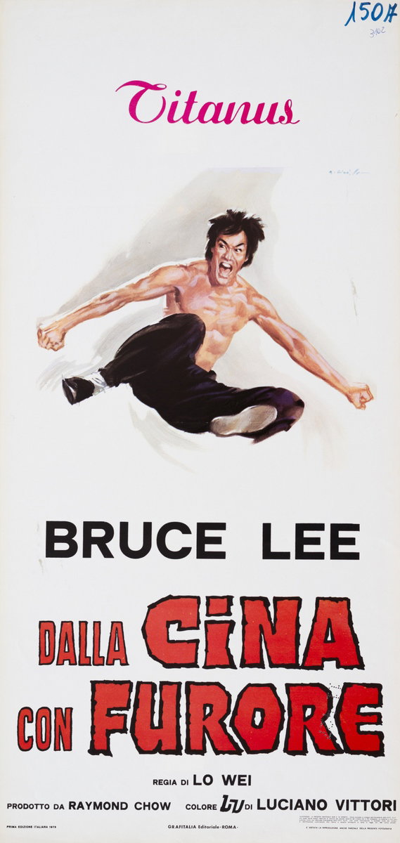 Locandina 2 per il film Dalla Cina con furore (1972), dipinto da Averardo Ciriello