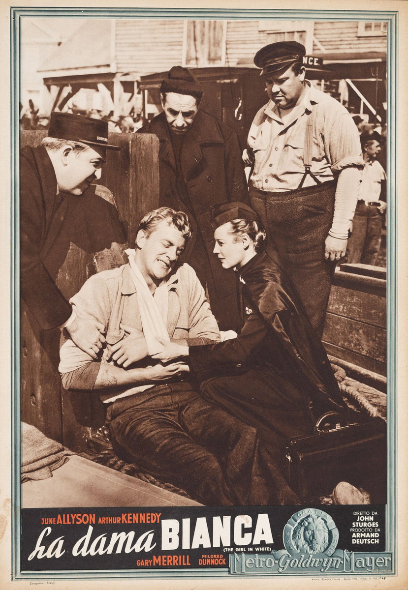 Fotobusta 3 per il film La dama bianca (1952)