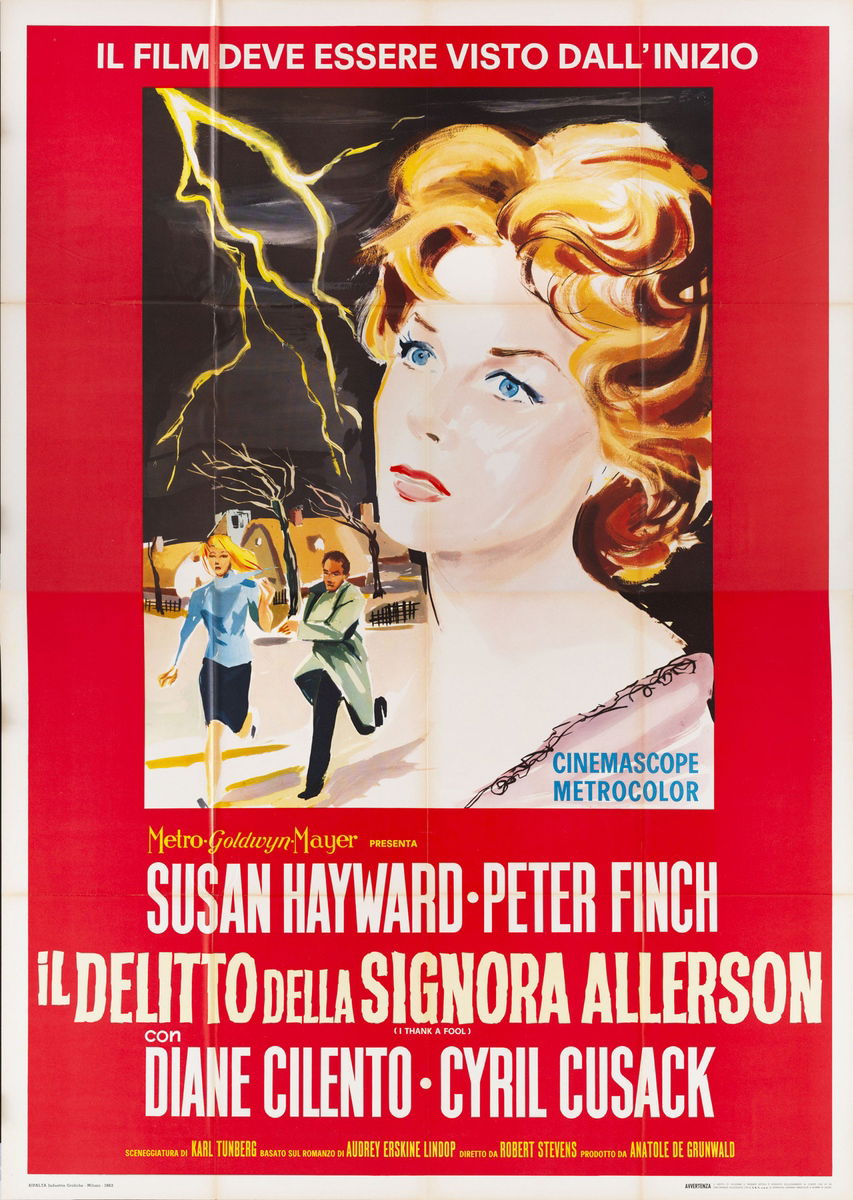 Il delitto della signora Allerson - Manifesto 1