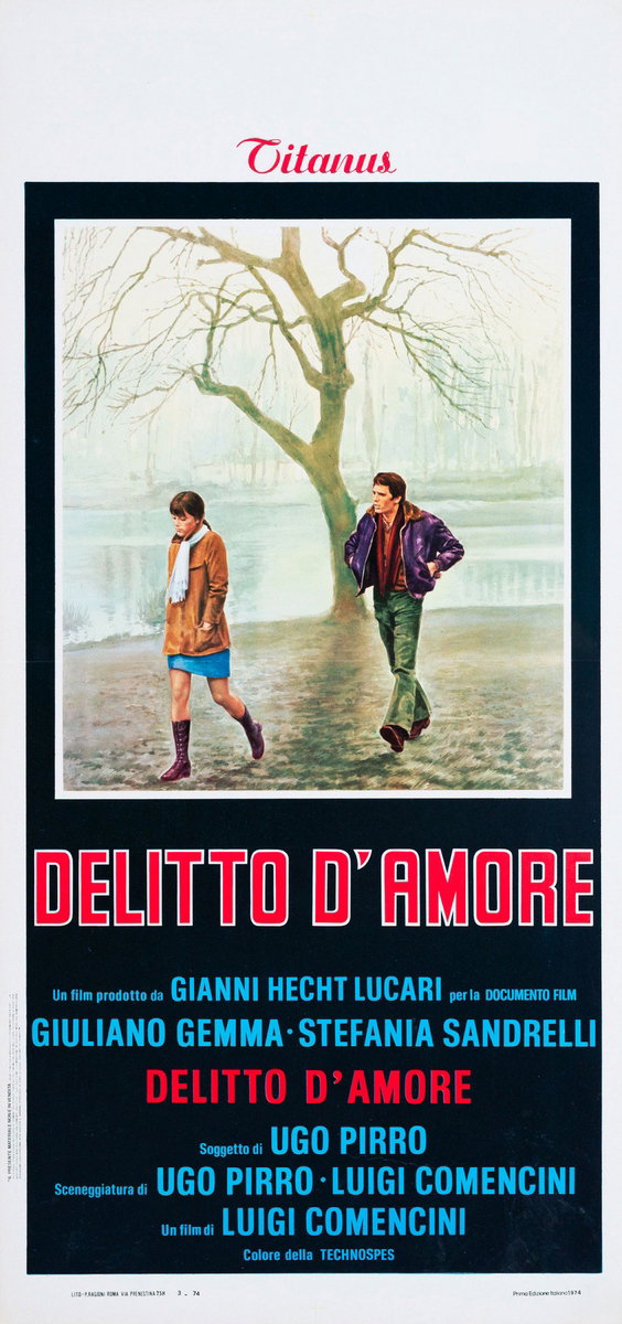 Locandina 2 per il film Delitto d'amore (1974)