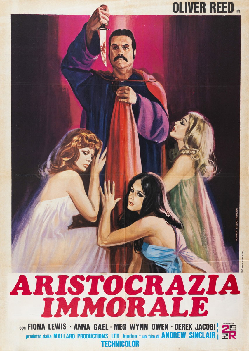 Poster 3 for the film Blue Blood (1974), painted by Mario Piovano