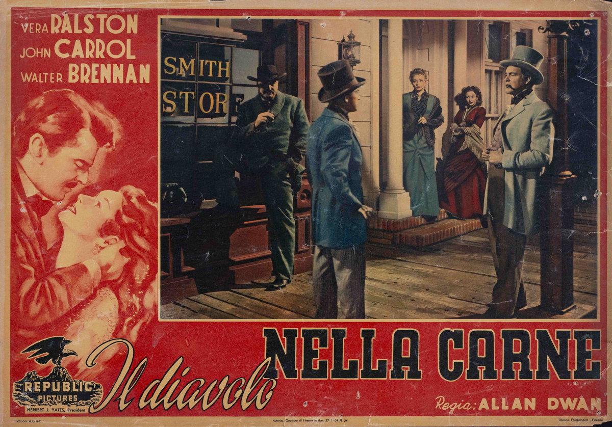 Fotobusta 3 per il film Il diavolo nella carne (1950)