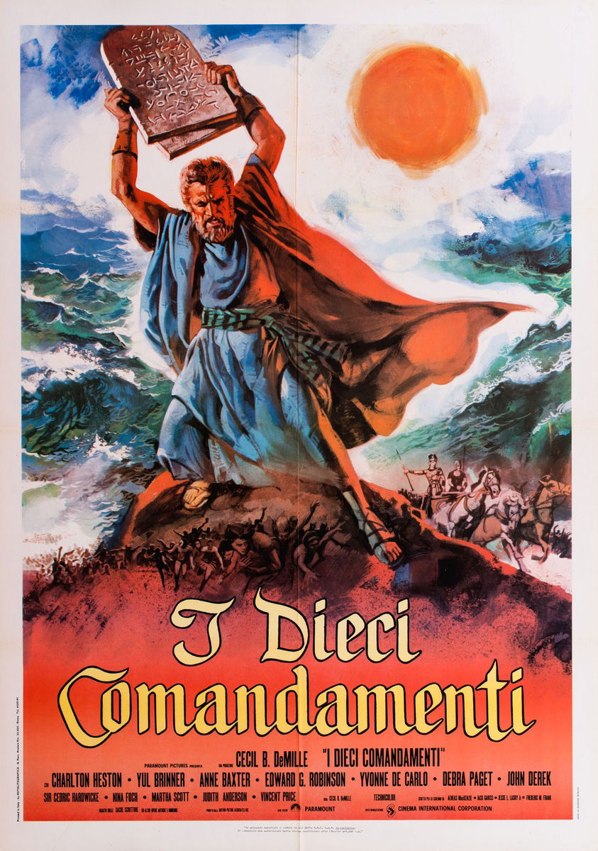 I dieci comandamenti - Manifesto 1