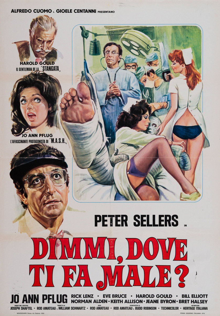 Manifesto 4 per il film Dimmi, dove ti fa male? (1972)