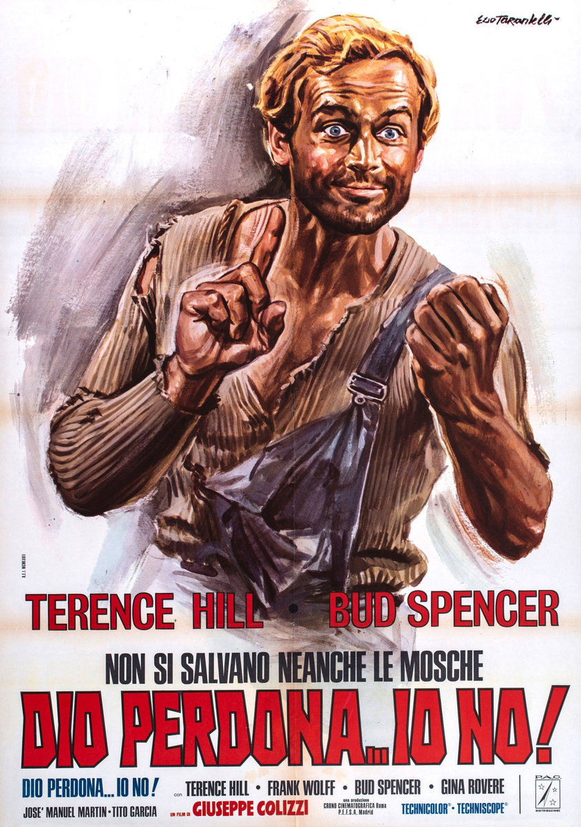 Manifesto 3 per il film Dio perdona... io no! (1967), dipinto da Ezio Tarantelli