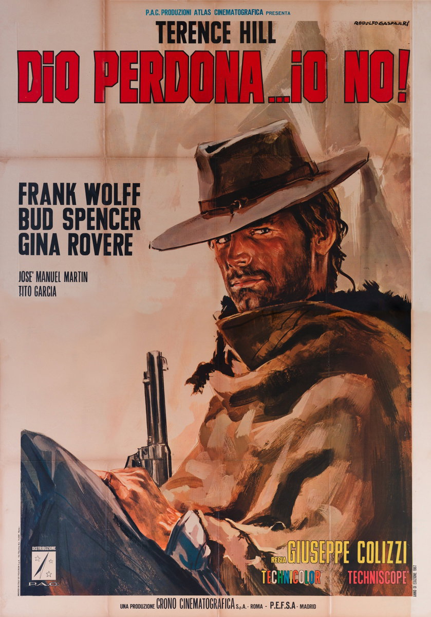 Manifesto 5 per il film Dio perdona... io no! (1967), dipinto da Rodolfo Gasparri