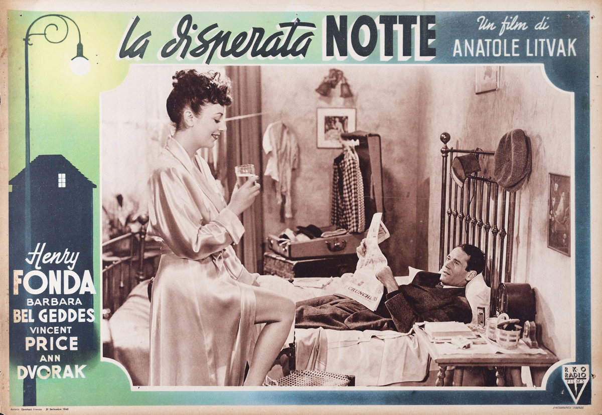 Fotobusta 5 per il film La disperata notte (1947)