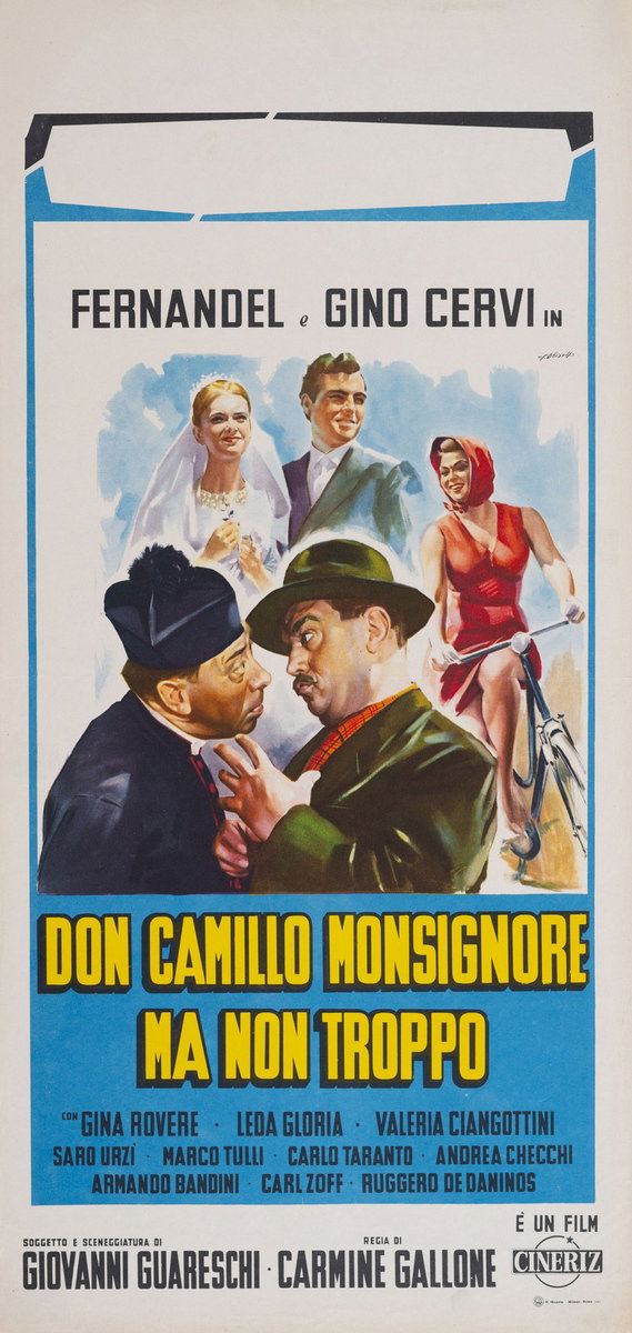 Locandina 2 for the film Don Camillo: Monsignor (1961), painted by Giorgio Olivetti