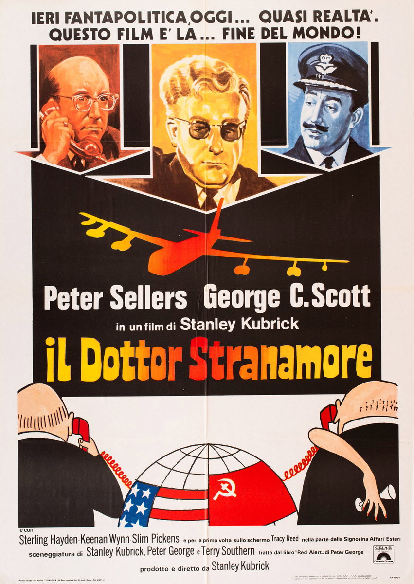 Poster 1 for the film Dr. Strangelove or: How I Learned to Stop Worrying and Love the Bomb (1964)