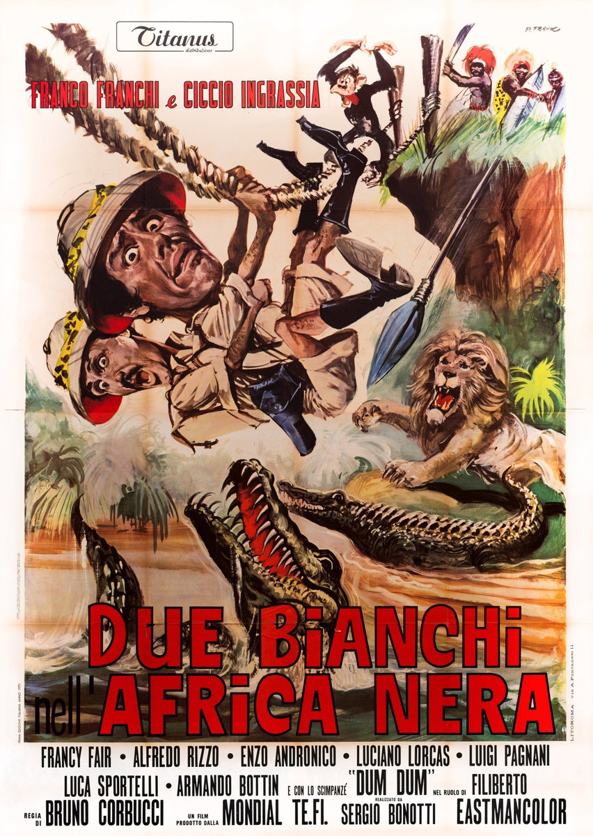 Due bianchi nell'Africa nera - Manifesto 2