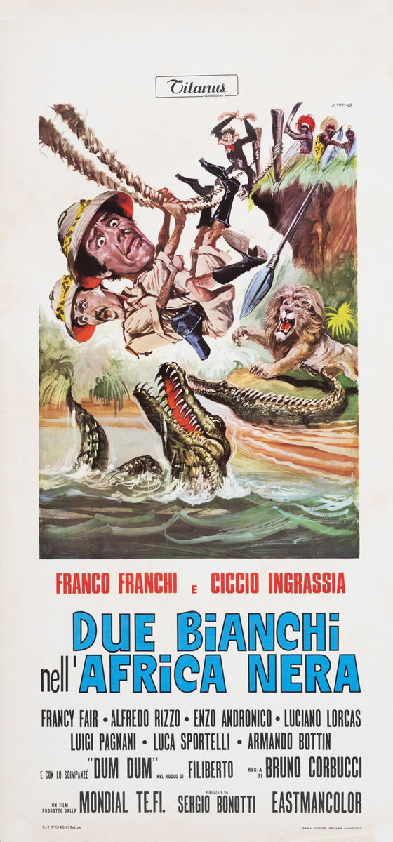 Due bianchi nell'Africa nera - Locandina 1