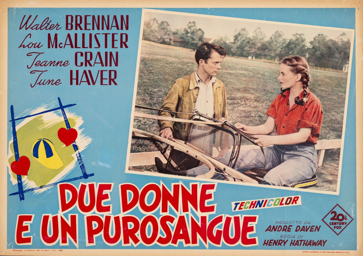 Fotobusta 2 per il film Due donne e un puro sangue (1944)