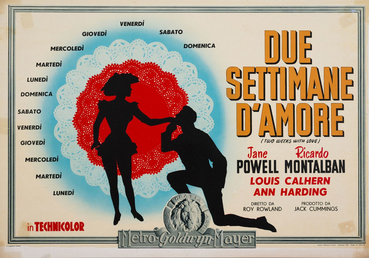 Due settimane d'amore - Fotobusta 1