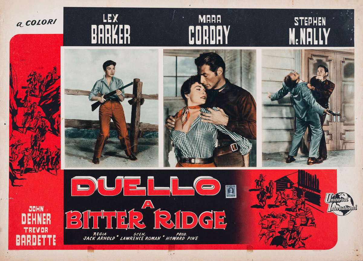 Fotobusta 2 per il film Duello a Bitter Ridge (1955)