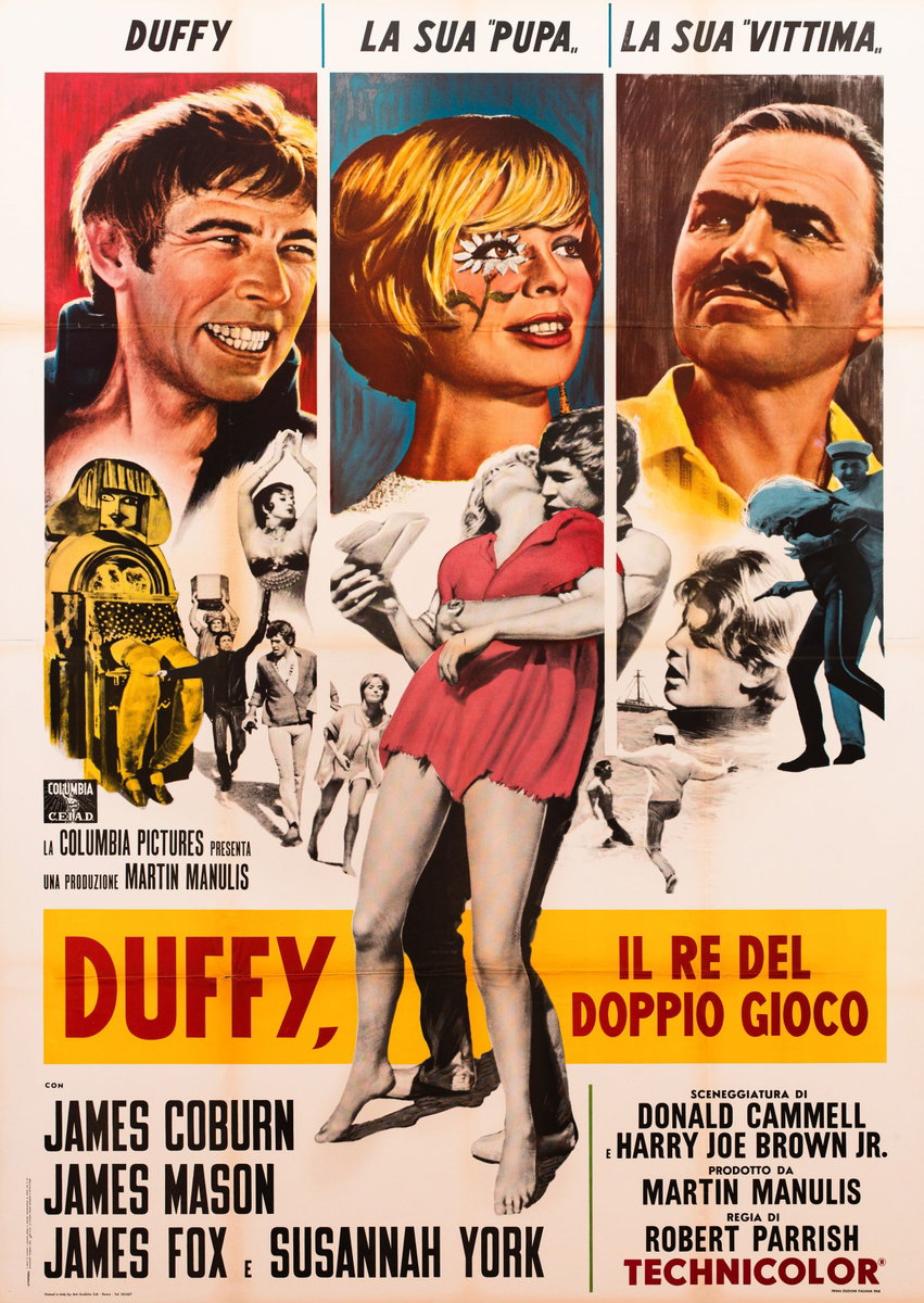 Manifesto 2 per il film Duffy il re del doppio gioco (1968)