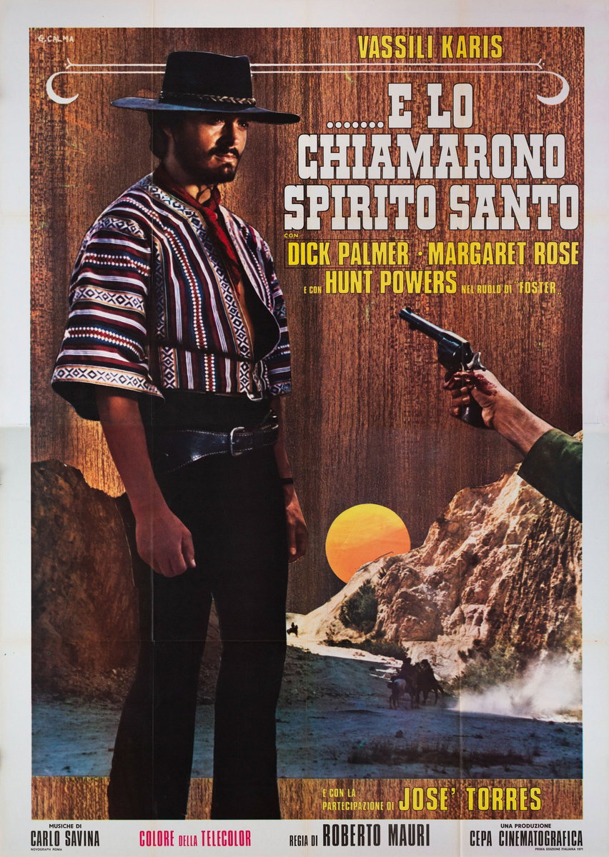 Poster 3 for the film And His Name Was Holy Ghost (1971), painted by Giancarlo Calma
