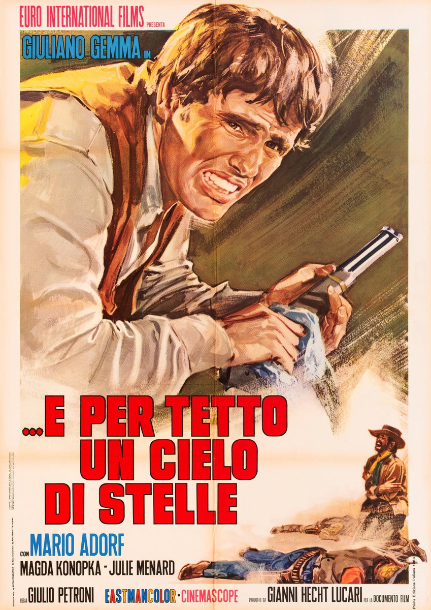 Poster 2 for the film A Sky Full of Stars for a Roof (1968), painted by Rodolfo Gasparri