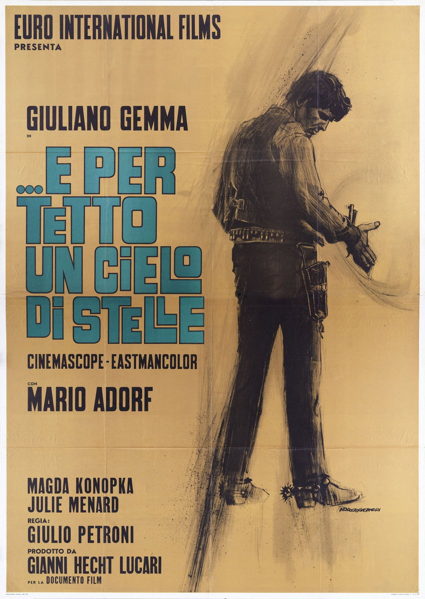 Poster 3 for the film A Sky Full of Stars for a Roof (1968), painted by Rodolfo Gasparri