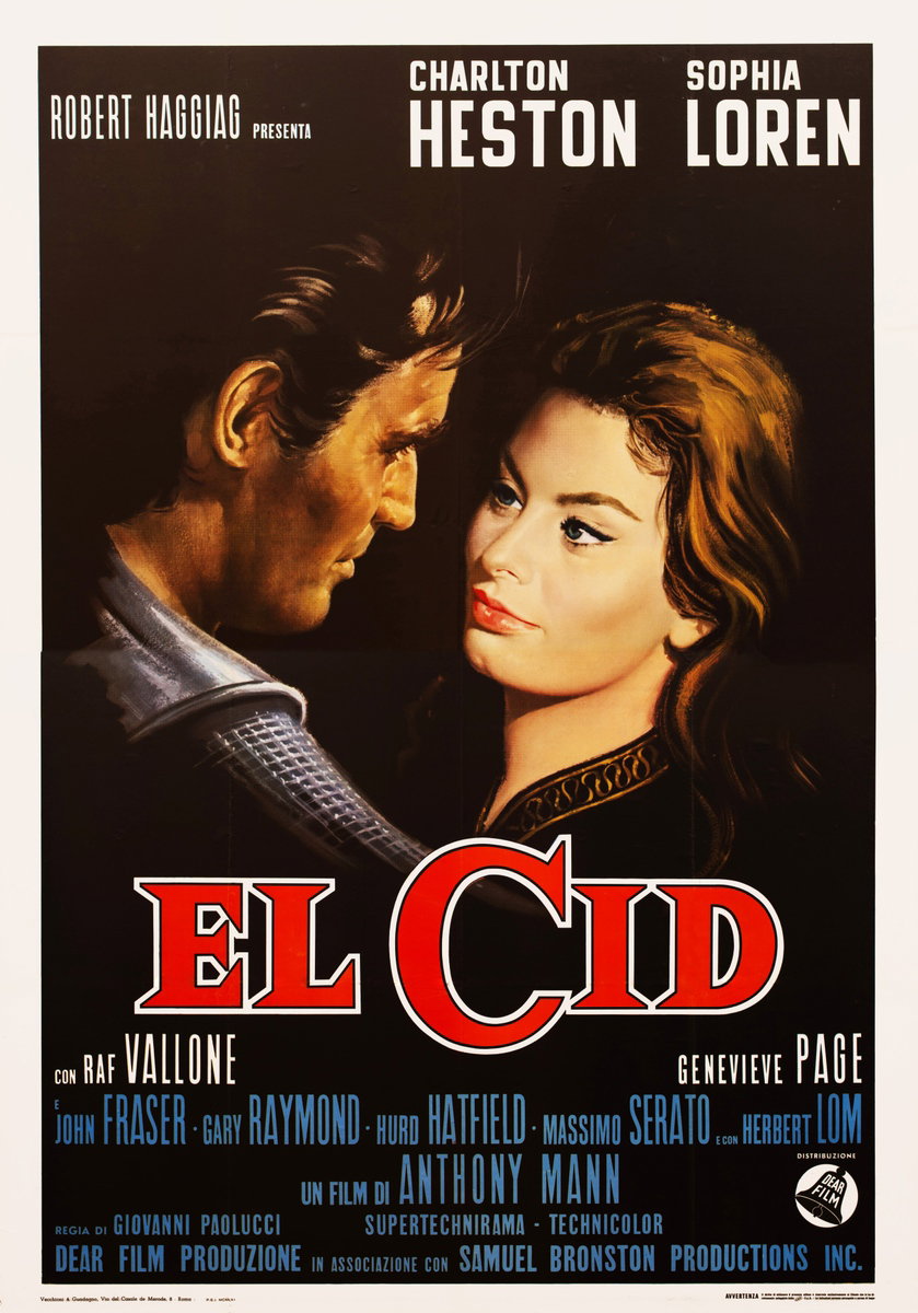 Manifesto 3 per il film El Cid (1961)