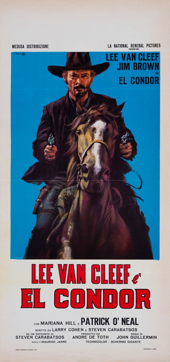 Locandina 2 for the film El Condor (1970), painted by Averardo Ciriello