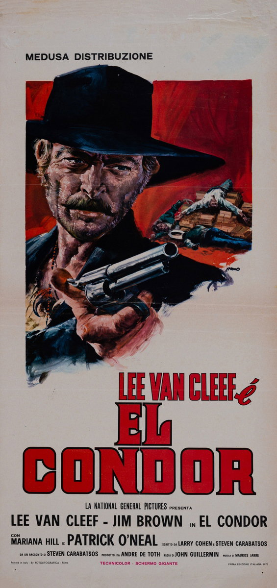 Locandina 3 for the film El Condor (1970), painted by Averardo Ciriello