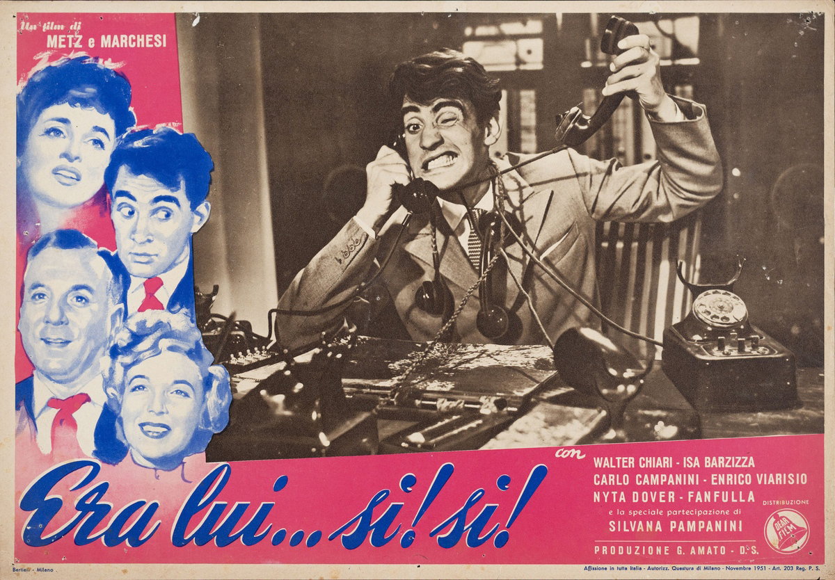 Lobby Card 5 for the film It's Him!... Yes! Yes! (1951)
