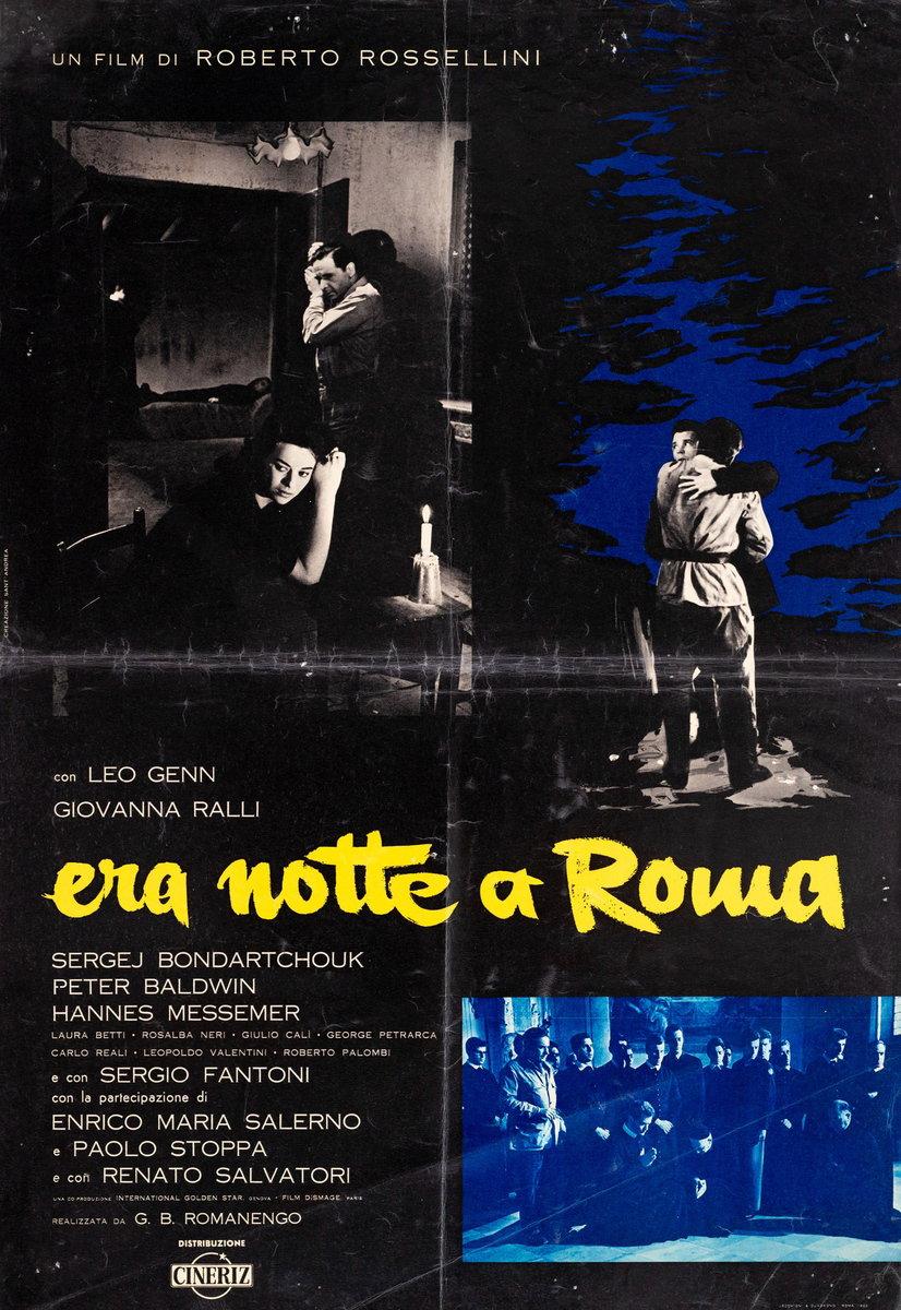 Lobby Card 3 for the film Escape by Night (1960), painted by Creazione Sant'Andrea