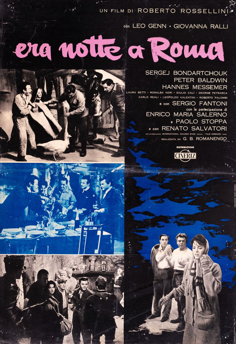 Lobby Card 6 for the film Escape by Night (1960), painted by Creazione Sant'Andrea