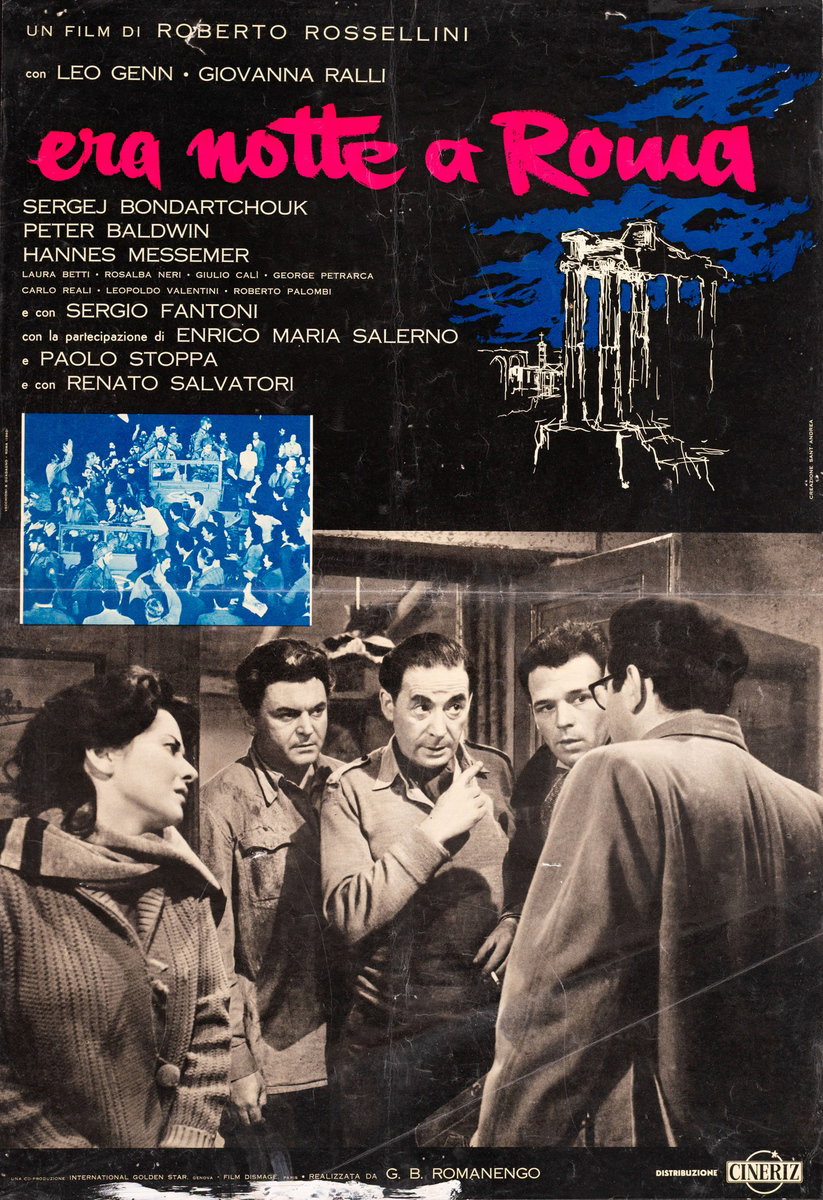 Lobby Card 4 for the film Escape by Night (1960), painted by Creazione Sant'Andrea