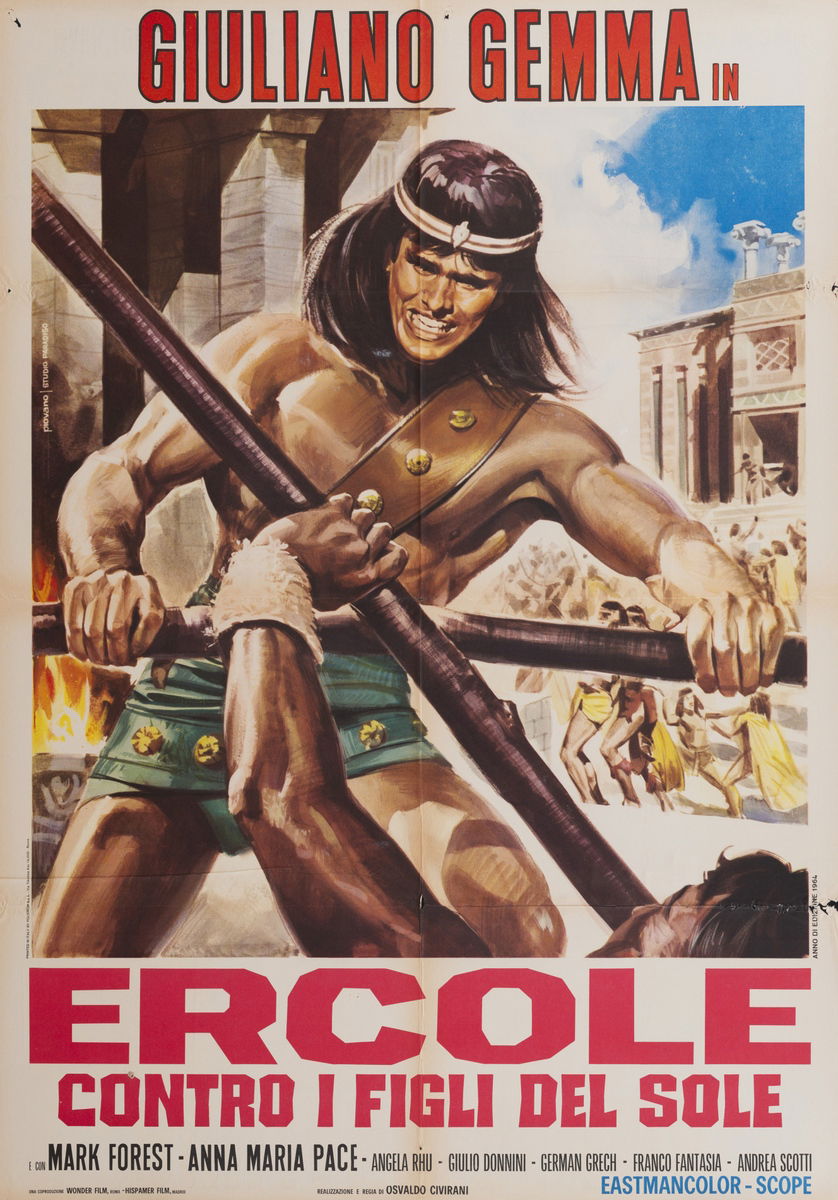 Ercole contro i figli del sole - Manifesto 1