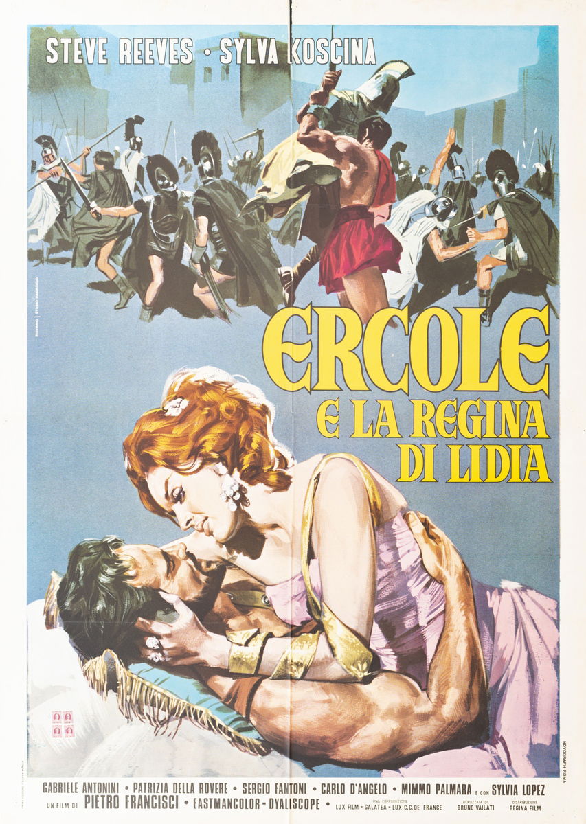 Ercole e la regina di Lidia - Manifesto 1
