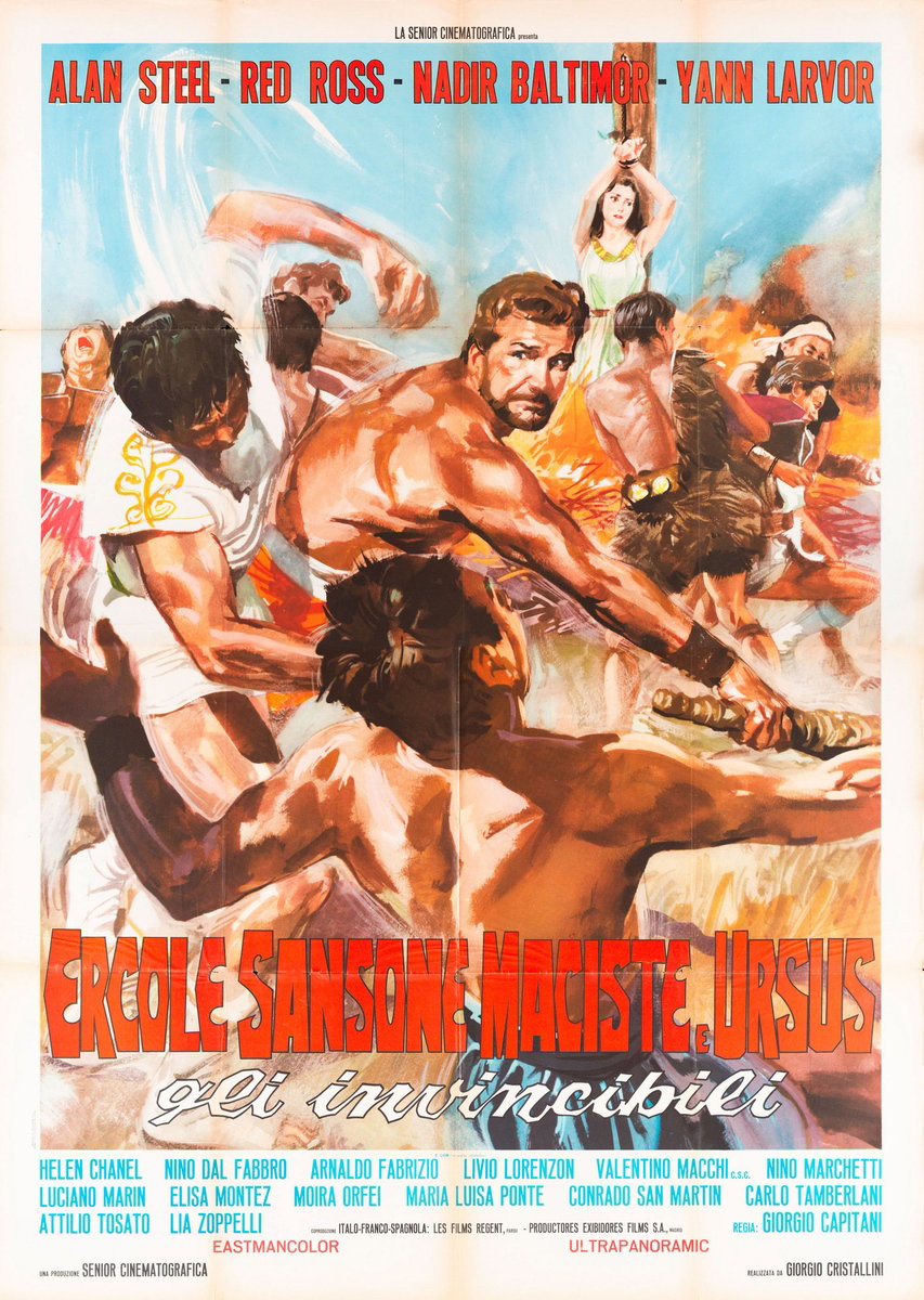 Ercole, Sansone, Maciste e Ursus gli invincibili - Manifesto 2