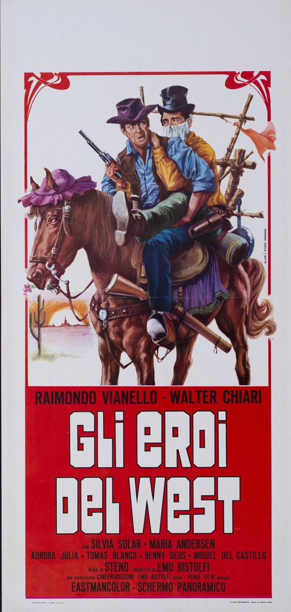 Locandina 3 per il film Gli eroi del West (1963), dipinto da Giovanni Alessandri (Aller)