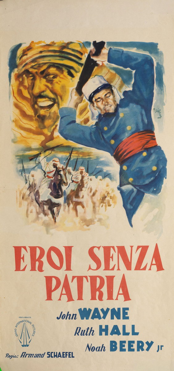 Locandina 2 per il film Eroi senza patria (1933), dipinto da Rinaldo Geleng