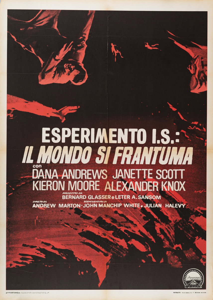 Manifesto 2 per il film Esperimento IS: Il mondo si frantuma (1965)